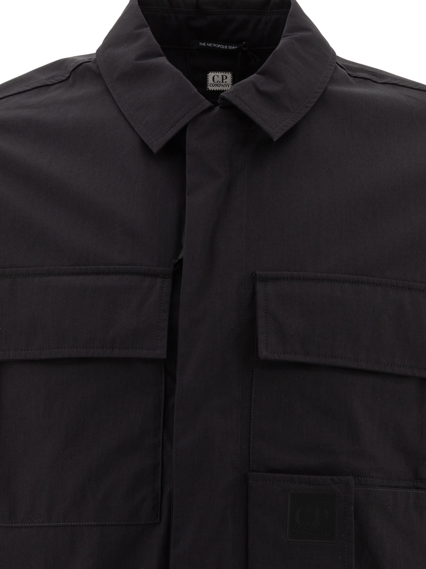 C.P. COMPANY Black   The Metropolis Serie Utility gabardine overshirt